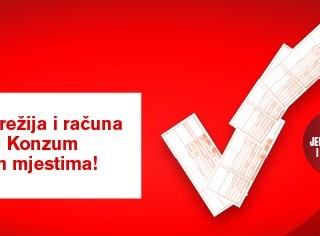 Plaćanje računa na Tisak i Konzum prodajnim mjestima